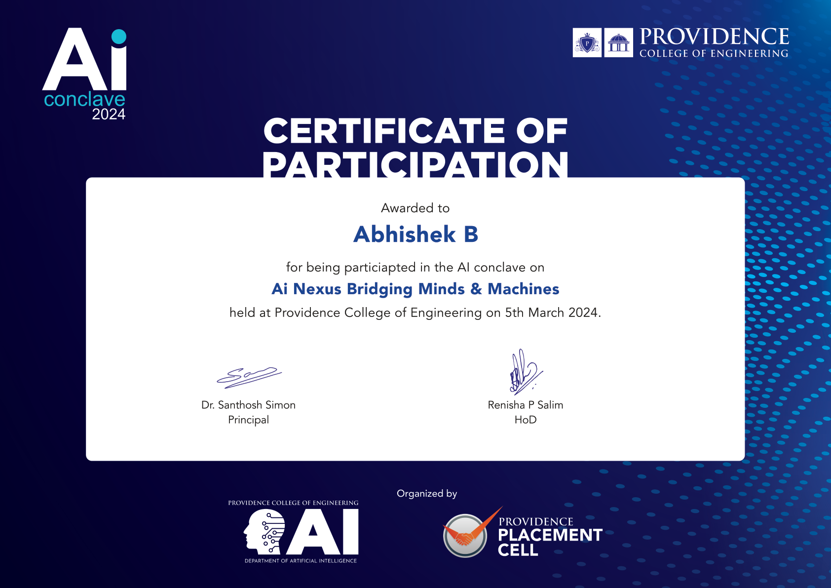 AI & ML Certificate